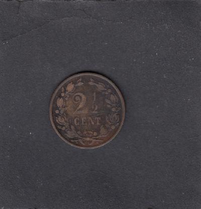 Beschrijving: 2 1/2 Cent WILHELMINA